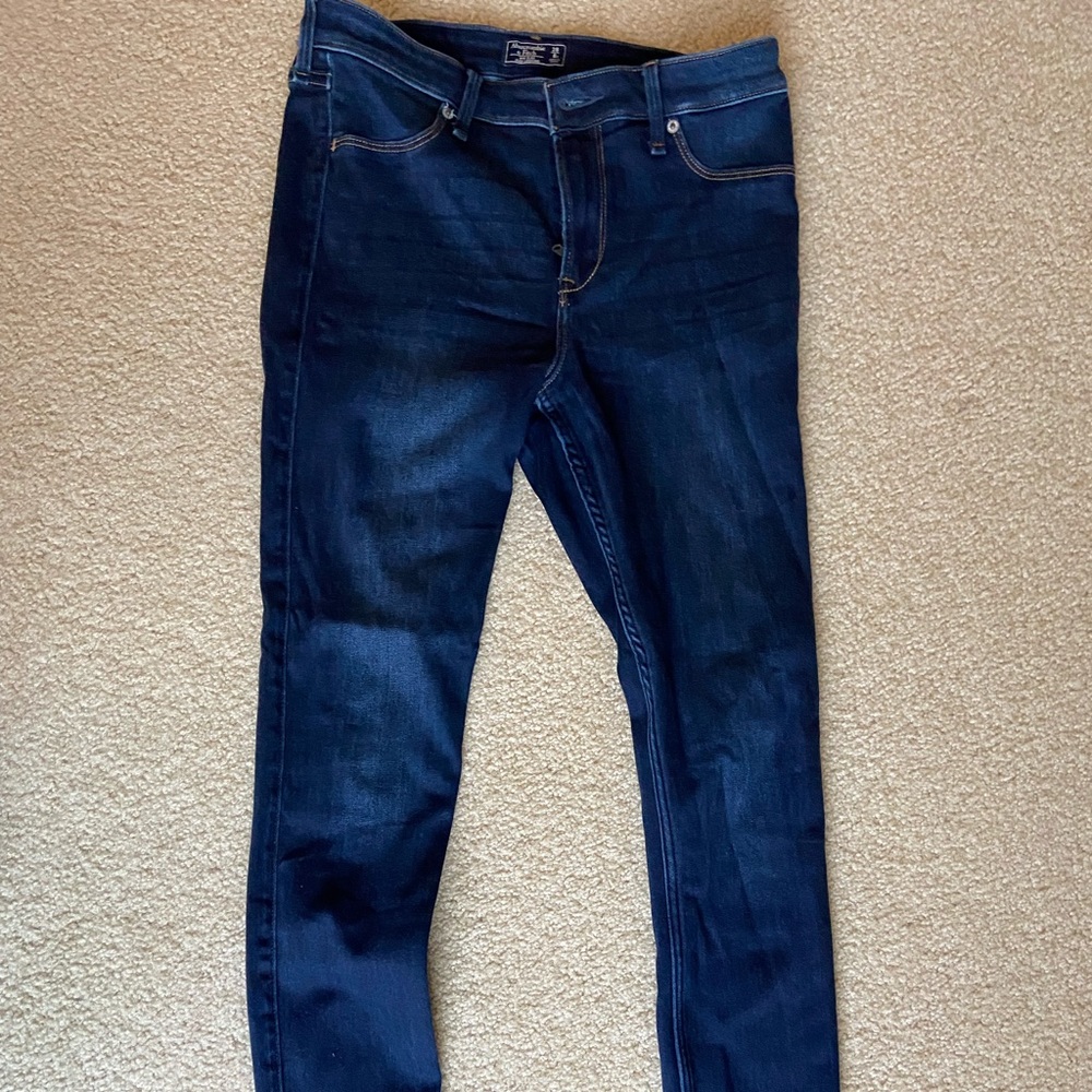 Abercrombie & Fitch mid rise jean leggings size 28/6R